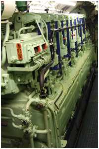 Dieselmaschinenraum (U-Boot U 995)